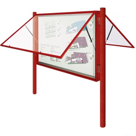 2000 Post Mounted Double Sided Noticeboard